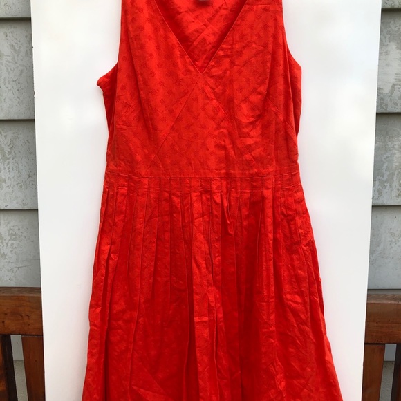 J. Crew Cecelia pleated sundress a-line vneck - Picture 2 of 5